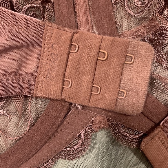 SOMA Sensuous Lace Unlined Nutmeg Underwire Bra NWT size 34C - Picture 6 of 10